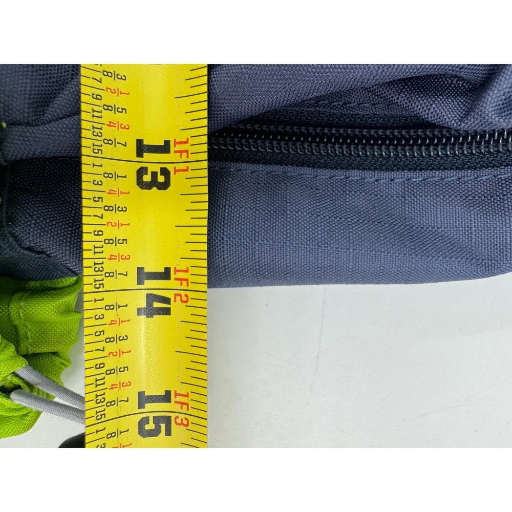 Vineyard Vines Navy Blue Lime Green Whale Logo Mesh Pocket Backpack RN 134578